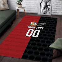 Custom British Lions New Zealand Area Rug Sporty Style
