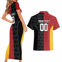 Custom British Lions New Zealand Couples Matching Short Sleeve Bodycon Dress and Hawaiian Shirt Sporty Style