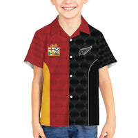 Custom British Lions New Zealand Family Matching Long Sleeve Bodycon Dress and Hawaiian Shirt Sporty Style