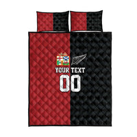 Custom British Lions New Zealand Quilt Bed Set Sporty Style