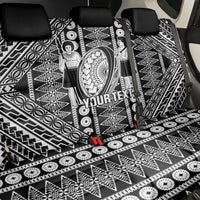 Fiji Custom Rugby National Heritage Back Car Seat Cover Black Traditional Masi Inspired