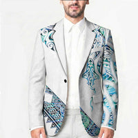 Kahui Whetu Paua shell Kowhaiwhai Taniko Personalised Blazer Manta Ray Shark-Turtle Maori Tribal Style LT9 - Polynesian Pride