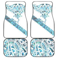 Kahui Whetu Paua shell Kowhaiwhai Taniko Personalised Car Mats Manta Ray Shark-Turtle Maori Tribal Style