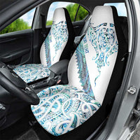 Kahui Whetu Paua shell Kowhaiwhai Taniko Personalised Car Seat Cover Manta Ray Shark-Turtle Maori Tribal Style