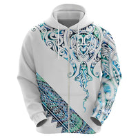Kahui Whetu Paua shell Kowhaiwhai Taniko Personalised Hoodie Manta Ray Shark-Turtle Maori Tribal Style