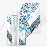 Kahui Whetu Paua shell Kowhaiwhai Taniko Personalised Kimono Manta Ray Shark-Turtle Maori Tribal Style