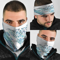 Kahui Whetu Paua shell Kowhaiwhai Taniko Personalised Neck Gaiter Manta Ray Shark-Turtle Maori Tribal Style