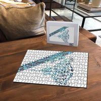 Kahui Whetu Paua shell Kowhaiwhai Taniko Personalised Puzzle Manta Ray Shark-Turtle Maori Tribal Style