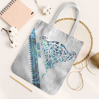 Kahui Whetu Paua shell Kowhaiwhai Taniko Personalised Tote Bag Manta Ray Shark-Turtle Maori Tribal Style