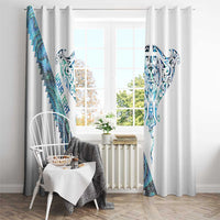 Kahui Whetu Paua shell Kowhaiwhai Taniko Personalised Window Curtain Manta Ray Shark-Turtle Maori Tribal Style