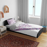 Mawhero Paua shell Kowhaiwhai Taniko Personalised Bedding Set Manta Ray Shark-Turtle Maori Tribal Style LT9 - Polynesian Pride
