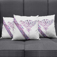 Mawhero Paua shell Kowhaiwhai Taniko Personalised Pillow Cover Manta Ray Shark-Turtle Maori Tribal Style
