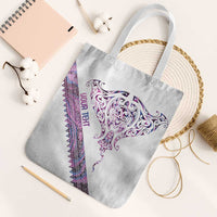 Mawhero Paua shell Kowhaiwhai Taniko Personalised Tote Bag Manta Ray Shark-Turtle Maori Tribal Style