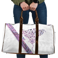 Mawhero Paua shell Kowhaiwhai Taniko Personalised Travel Bag Manta Ray Shark-Turtle Maori Tribal Style