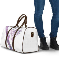 Mawhero Paua shell Kowhaiwhai Taniko Personalised Travel Bag Manta Ray Shark-Turtle Maori Tribal Style