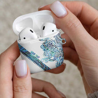 Kahui Whetu Paua shell Kowhaiwhai Taniko Personalised AirPods Case Taniwha Maori Tribal Style