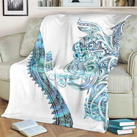 Kahui Whetu Paua shell Kowhaiwhai Taniko Personalised Blanket Taniwha Maori Tribal Style