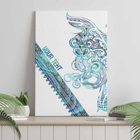Kahui Whetu Paua shell Kowhaiwhai Taniko Personalised Canvas Wall Art Taniwha Maori Tribal Style