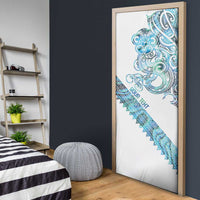 Kahui Whetu Paua shell Kowhaiwhai Taniko Personalised Door Cover Taniwha Maori Tribal Style