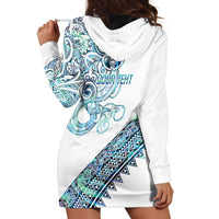 Kahui Whetu Paua shell Kowhaiwhai Taniko Personalised Hoodie Dress Taniwha Maori Tribal Style