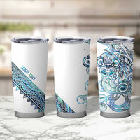 Kahui Whetu Paua shell Kowhaiwhai Taniko Personalised Tumbler Cup Taniwha Maori Tribal Style