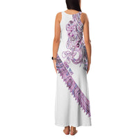 Mawhero Paua shell Kowhaiwhai Taniko Personalised Family Matching Tank Maxi Dress and Hawaiian Shirt Taniwha Maori Tribal Style