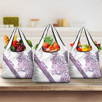 Mawhero Paua shell Kowhaiwhai Taniko Personalised Grocery Bag Taniwha Maori Tribal Style