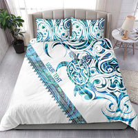 Kahui Whetu Paua shell Kowhaiwhai Taniko Personalised Bedding Set Turtle Tattoo Maori Tribal Style
