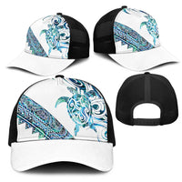 Kahui Whetu Paua shell Kowhaiwhai Taniko Mesh Trucker Cap Turtle Tattoo Maori Tribal Style LT9 - Polynesian Pride