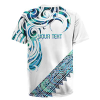 Kahui Whetu Paua shell Kowhaiwhai Taniko Personalised Rugby Jersey Turtle Tattoo Maori Tribal Style