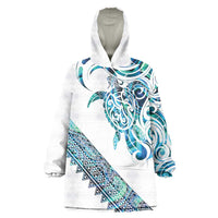 Kahui Whetu Paua shell Kowhaiwhai Taniko Personalised Wearable Blanket Hoodie Turtle Tattoo Maori Tribal Style