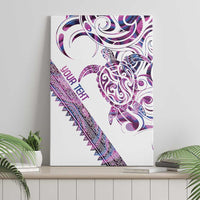 Mawhero Paua shell Kowhaiwhai Taniko Personalised Canvas Wall Art Turtle Tattoo Maori Tribal Style LT9 - Polynesian Pride