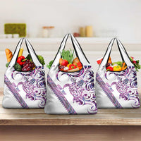 Mawhero Paua shell Kowhaiwhai Taniko Personalised Grocery Bag Turtle Tattoo Maori Tribal Style