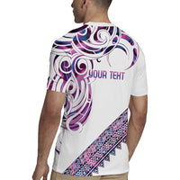 Mawhero Paua shell Kowhaiwhai Taniko Personalised Rugby Jersey Turtle Tattoo Maori Tribal Style