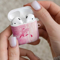 Breast Cancer Awareness AirPods Case Maile Pikake Lokelani Crown Flower Lei Inspired LT9 - Polynesian Pride