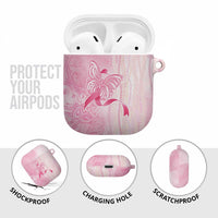 Breast Cancer Awareness AirPods Case Maile Pikake Lokelani Crown Flower Lei Inspired LT9 - Polynesian Pride