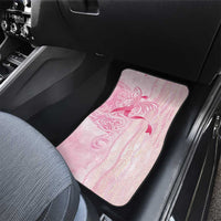 Breast Cancer Awareness Car Mats Maile Pikake Lokelani Crown Flower Lei Inspired LT9 - Polynesian Pride