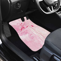 Breast Cancer Awareness Car Mats Maile Pikake Lokelani Crown Flower Lei Inspired LT9 - Polynesian Pride