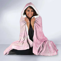 Breast Cancer Awareness Hooded Blanket Maile Pikake Lokelani Crown Flower Lei Inspired LT9 - Polynesian Pride