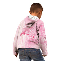Breast Cancer Awareness Kid Hoodie Maile Pikake Lokelani Crown Flower Lei Inspired