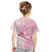 Breast Cancer Awareness Kid T Shirt Maile Pikake Lokelani Crown Flower Lei Inspired LT9 - Polynesian Pride