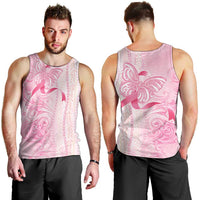 Breast Cancer Awareness Men Tank Top Maile Pikake Lokelani Crown Flower Lei Inspired