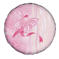 Breast Cancer Awareness Spare Tire Cover Maile Pikake Lokelani Crown Flower Lei Inspired