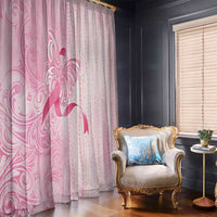 Breast Cancer Awareness Window Curtain Maile Pikake Lokelani Crown Flower Lei Inspired LT9 - Polynesian Pride