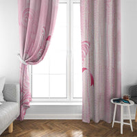 Breast Cancer Awareness Window Curtain Maile Pikake Lokelani Crown Flower Lei Inspired LT9 - Polynesian Pride