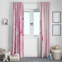 Breast Cancer Awareness Window Curtain Maile Pikake Lokelani Crown Flower Lei Inspired LT9 - Polynesian Pride