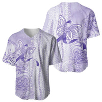 Epilepsy Awareness Baseball Jersey Maile Pikake Lokelani Crown Flower Lei Inspired LT9 - Polynesian Pride
