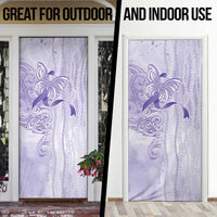 Epilepsy Awareness Door Cover Maile Pikake Lokelani Crown Flower Lei Inspired