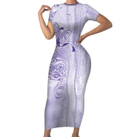 Epilepsy Awareness Family Matching Short Sleeve Bodycon Dress and Hawaiian Shirt Maile Pikake Lokelani Crown Flower Lei Inspired