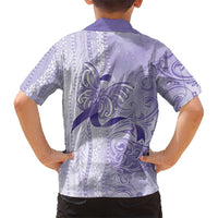 Epilepsy Awareness Family Matching Summer Maxi Dress and Hawaiian Shirt Maile Pikake Lokelani Crown Flower Lei Inspired LT9 - Polynesian Pride